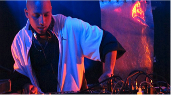 DJ working his deck.